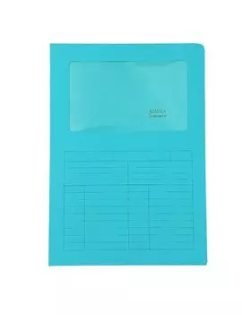 Cartellina in Cartoncino a L Sintex Blasetti - 22x31 cm - 115 g - con Finestra - 580 (Acqua Marina Conf. 50)