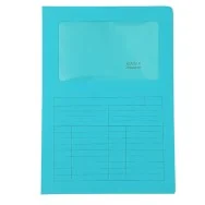 Cartellina in Cartoncino a L Sintex Blasetti - 22x31 cm - 115 g - con Finestra - 580 (Acqua Marina Conf. 50)