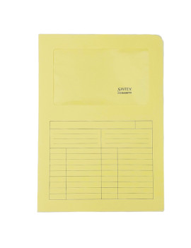Cartellina in Cartoncino a L Sintex Blasetti - 22x31 cm - 115 g - con Finestra - 570 (Giallo Conf. 50)