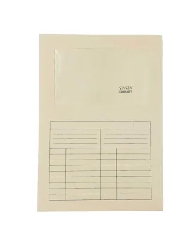 Cartellina in Cartoncino a L Sintex Blasetti - 22x31 cm - 115 g - con Finestra - 582 (Avorio Conf. 50)