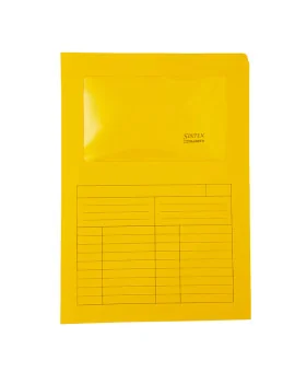 Cartellina in Cartoncino a L Sintex Blasetti - 22x31 cm - 115 g - con Finestra - 571 (Arancione Conf. 50)