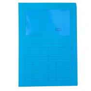 Cartellina in Cartoncino a L Sintex Blasetti - 22x31 cm - 115 g - con Finestra - 572 (Azzurro Conf. 50)