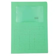 Cartellina in Cartoncino a L Sintex Blasetti - 22x31 cm - 115 g - con Finestra - 573 (Verde Conf. 50)