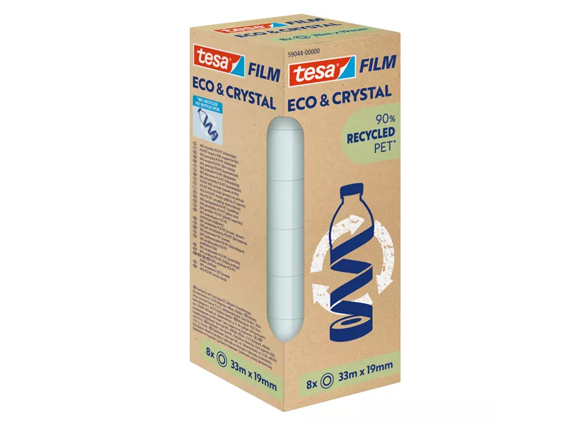 Nastro Adesivo Eco & Crystal Tesa - 19 mm x 33 m - 59044-00000-00 (Trasparente Conf. 8) Nastro Adesivo Eco & Crystal Tesa - 19 mm x 33 m - 59044-00000-00 (Trasparente Conf. 8)
