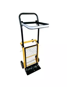 Carrello Multifunzione in Acciaio Garden Friend - 45 kg - C1299041 (Giallo e Nero)