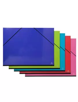 Cartella Portadisegni con Elastici Iderama Exacompta - 52x72 cm - 25829E (Assortiti Conf. 5)