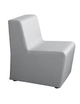 Divanetto X1P Unisit - 1 Posto - Pelle - X1P/PT (Grigio Chiaro)