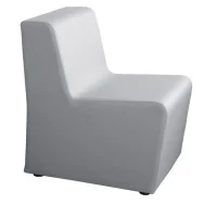 Divanetto X1P Unisit - 1 Posto - Pelle - X1P/PT (Grigio Chiaro)