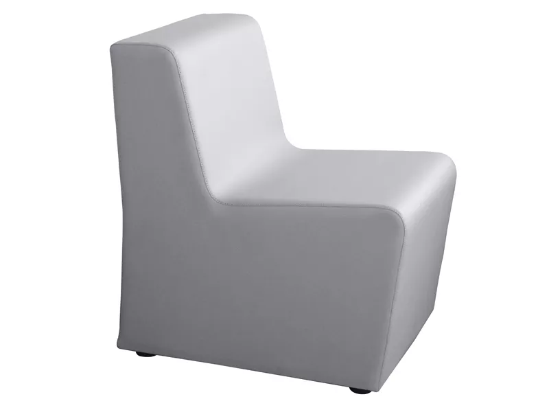 Divanetto X1P Unisit - 1 Posto - Pelle - X1P/PT (Grigio Chiaro)