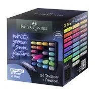 Evidenziatore Textliner 46 Faber Castell - 1-2-5 mm - 254602 (Assortiti Conf. 24)