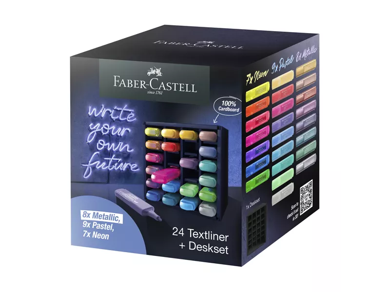 Evidenziatore Textliner 46 Faber Castell - 1-2-5 mm - 254602 (Assortiti Conf. 24) Evidenziatore Textliner 46 Faber Castell - 1-2-5 mm - 254602 (Assortiti Conf. 24)