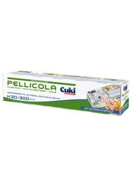 Pellicola Trasparente Cuki Professional - 30 cm x 300 m - con Dispenser - 3530131 (Trasparente)