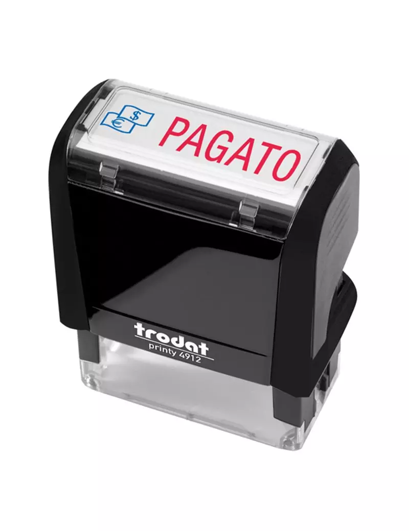 Timbro Autoinchiostrante Printy 4912 Trodat - 47x18 mm - 194267 (Pagato) Timbro Autoinchiostrante Printy 4912 Trodat - 47x18 mm - 194267 (Pagato)