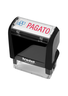 Timbro Autoinchiostrante Printy 4912 Trodat - 47x18 mm - 194267 (Pagato)