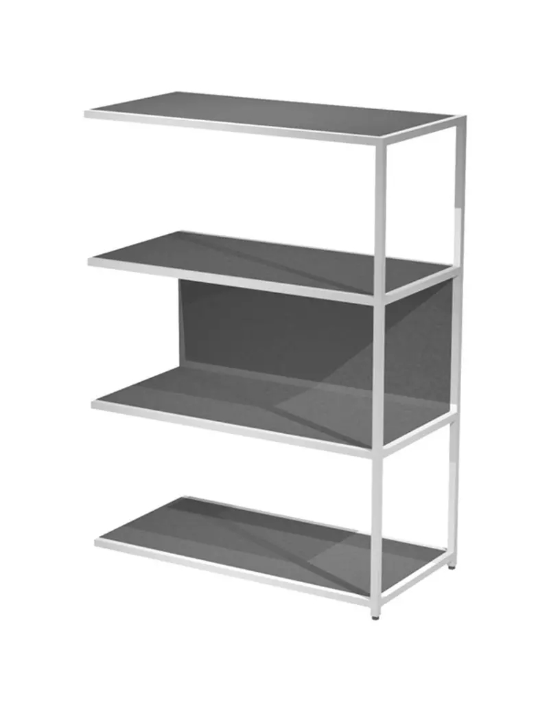 Modulo Aggiuntivo per Libreria Modular Artexport - 4 Ripiani - 90x44x122 cm - DOE122S-AN-T (Bianco e Antracite) Modulo Aggiuntivo per Libreria Modular Artexport - 4 Ripiani - 90x44x122 cm - DOE122S-AN-T (Bianco e Antracite)