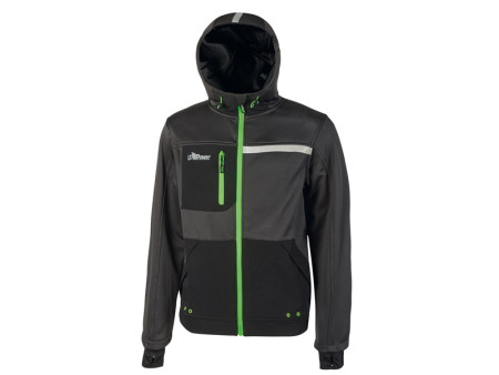 Felpa da Lavoro Galaxy U-Power - Taglia XL - FU275RL-XL (Nero e Verde)