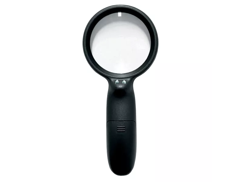 Lente d'Ingrandimento con Luce Led Lebez - 7,5 cm - Ingrandimento 2,5x - 1137 (Nero)