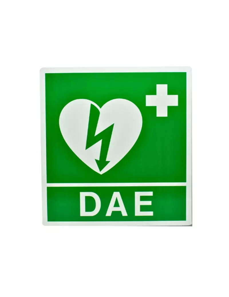 Cartello di Segnalazione PVS - DAE - 34x36 cm - CRT005C (Bianco e Verde) Cartello di Segnalazione PVS - DAE - 34x36 cm - CRT005C (Bianco e Verde)