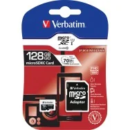 Micro SDHC Class 10 Verbatim - con Adattatore - 128 GB - 44085