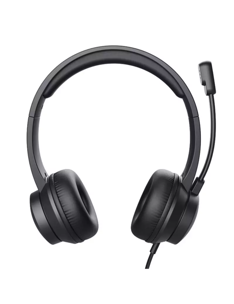Cuffie con Microfono PC HS-201 Trust - USB - 25373 (Nero) Cuffie con Microfono PC HS-201 Trust - USB - 25373 (Nero)