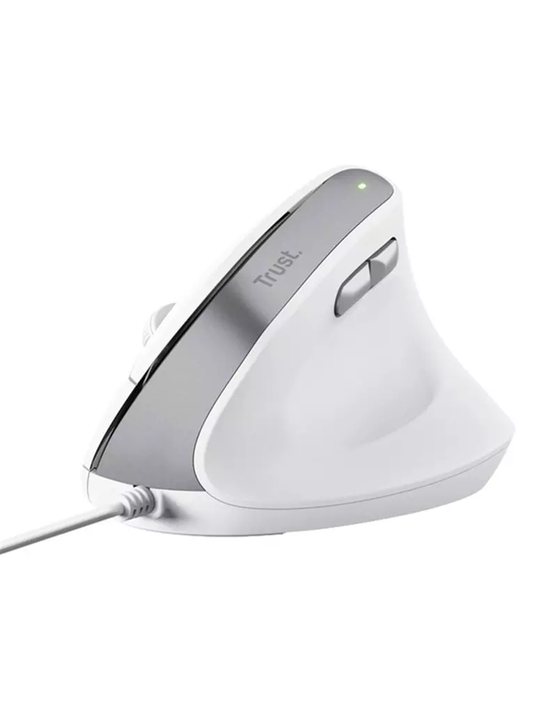 Mouse Ergonomico Verticale Bayo II Trust - USB-C - 25397 (Bianco) Mouse Ergonomico Verticale Bayo II Trust - USB-C - 25397 (Bianco)