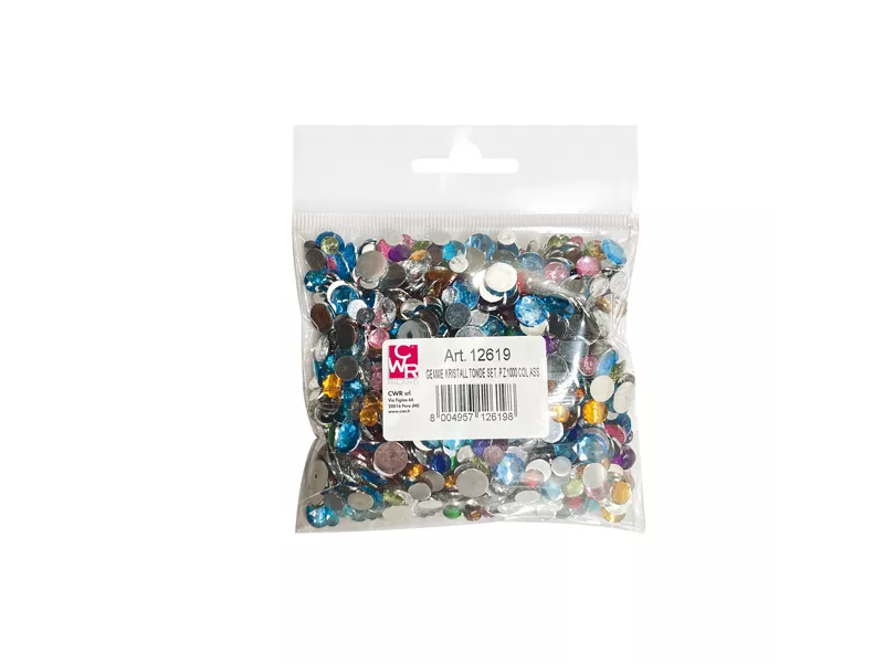 Gemme Kristall Deco CWR - Tonde - 6-10 mm - 12619 (Assortiti Conf. 1000)