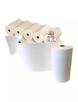 Rotolo Termico per Calcolatrici Sabacart - 80 mm x 80 m - 3124080080CX (Conf. 10)