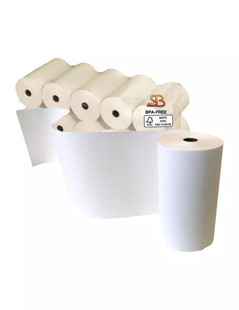 Rotolo Termico per Calcolatrice Sabacart - 57 mm x 40 m - 3124057040CX (Conf. 10) Rotolo Termico per Calcolatrice Sabacart - 57 mm x 40 m - 3124057040CX (Conf. 10)