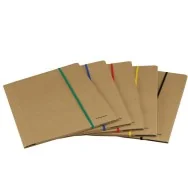 Cartella 3 Lembi con Elastico Piatto Starline - Dorso 4 - 25x35 cm - 1405 (Avana)