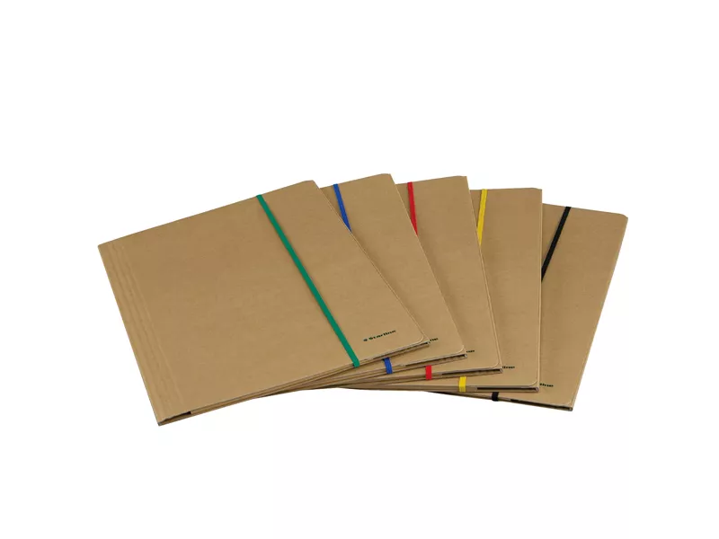 Cartella 3 Lembi con Elastico Piatto Starline - Dorso 4 - 25x35 cm - 1405 (Avana)