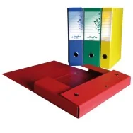 Scatola Portaprogetti KingPro Starline - Dorso 10 - 25x35 cm - con Porta Etichette (Giallo)