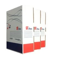Scatola Archivio ST-Box Starline - Dorso 9 - 25x35 cm - 8109.1603 (Bianco e Blu Conf. 25)