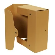 Scatola Portaprogetti con Bottone Starline - Dorso 10 - 25x35 cm - FMCXCPECO10AV (Avana Conf. 5)