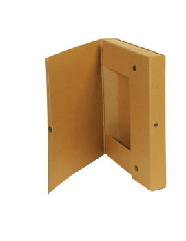 Scatola Portaprogetti con Bottone Starline - Dorso 4 - 25x35 cm - FMCXCPECO04AV (Avana Conf. 5)