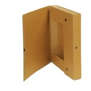 Scatola Portaprogetti con Bottone Starline - Dorso 4 - 25x35 cm - FMCXCPECO04AV (Avana Conf. 5)
