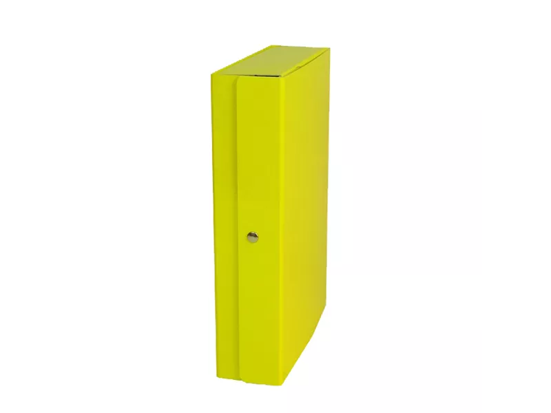 Scatola Portaprogetti Glossy con Bottone Starline - Dorso 8 - 25x35 cm - OD1908LDXXXAC04 (Giallo Conf. 5)