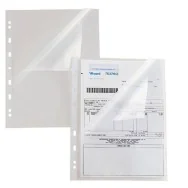 Busta a L con Perforazione Universale Atla A Sei Rota - 22x30 cm - Goffrata Alto Spessore - 662216 (Trasparente Conf. 25)