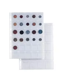 Busta a Perforazione Universale 30S Sei Rota - 21x29,7 cm - Portamonete - 30 Spazi - 512131 (Trasparente Conf. 10)