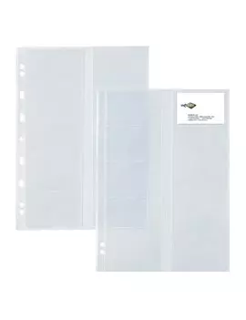 Busta a Perforazione Universale Atla Card Sei Rota - Per Biglietti da Visita - 21x29,7 - Liscia - 662131 (Trasparente Conf. 10)