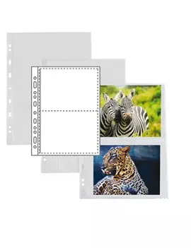 Busta a Perforazione Universale Atla FT Sei Rota - 21x29,7 cm - 4 Spazi - 662503 (Trasparente Conf. 10)