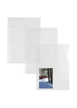 Busta a Perforazione Universale Atla FT Sei Rota - 21x29,7 cm - 8 Spazi - 662511 (Trasparente Conf. 10)