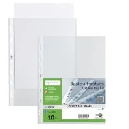 Busta a Perforazione Universale Atla T Sei Rota - 25x35 cm - Liscia Alto Spessore - 662515 (Trasparente Conf. 10)