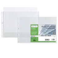 Busta a Perforazione Universale Atla T Sei Rota - 42x30 cm - Liscia Alto Spessore - Orizzontale - 664215 (Trasparente Conf. 10)