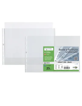 Busta Atla e Atla T Sei Rota Album - 30x22 cm - Liscia Alto Spessore - 663022 (Trasparente Conf. 25)
