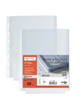 Busta con Soffietto Atla GS Sei Rota - 662506 (Trasparente Conf. 10)