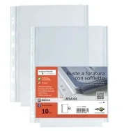 Busta con Soffietto Atla GS Sei Rota - 662506 (Trasparente Conf. 10)