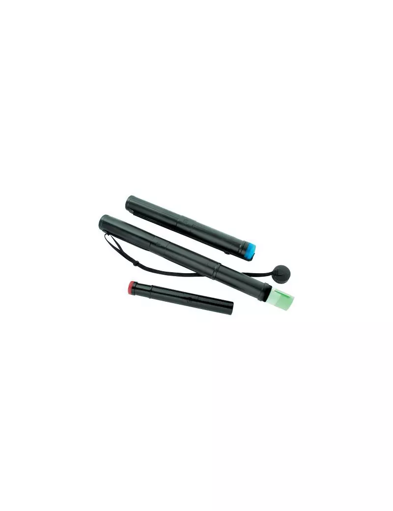 Tubo Telescopico Tecnostyl - 70/120 cm - Ø75 mm - a 2 Moduli - 80 (Nero) Tubo Telescopico Tecnostyl - 70/120 cm - Ø75 mm - a 2 Moduli - 80 (Nero)