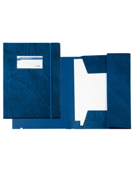 Cartellina 3 Lembi con Elastico 3L F Sei Rota - 25x35 cm - 67300107 (Blu)