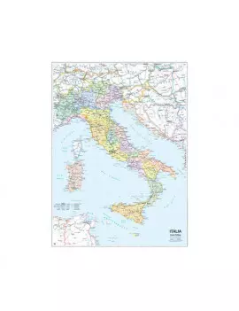 Carta Geografica Murale Belletti - 97x134 cm - MS01PL (Italia Fisica e Politica)