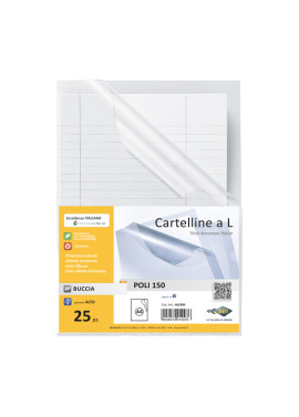 Cartellina a L Poli 150 Sei Rota - A4 - Alto Spessore - 662300 (Trasparente Conf. 25)